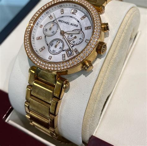 rose pink michael kors watch|michael kors 5491 rose gold.